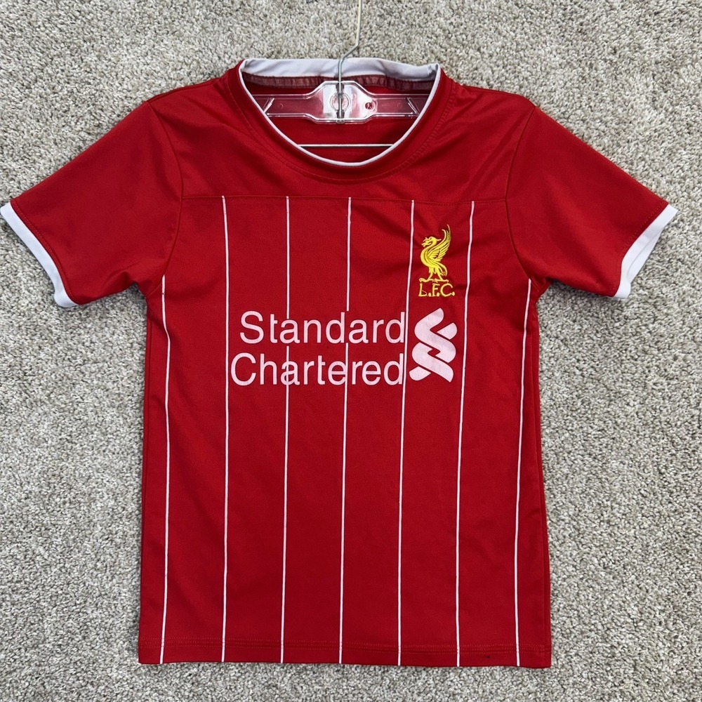 Kids Liverpool FC Soccer Jersey Huynh 7 Red White Short Sleeve Size 11 - Picture 2 of 8